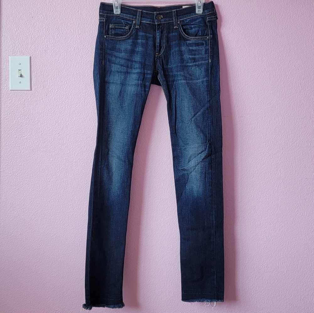 RAG & BONE  DRE Low-Rise Skinny Jeans/ 24.